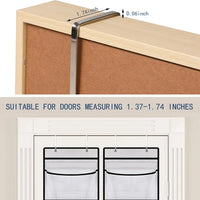 5-Pocket Over-the-Door Hanging Organizer – No Drill Closet Storage